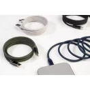 Cablu de incarcare, Everestus, 2610E17652, 60 W, 1000 mm, Aluminiu, Poliester, Verde Dark