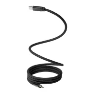   Cablu de incarcare, Everestus, 2610E17650, 60 W, 1000 mm, Aluminiu, Poliester, Negru