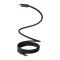Cablu de incarcare, Everestus, 2610E17650, 60 W, 1000 mm, Aluminiu, Poliester, Negru