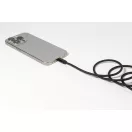 Cablu de incarcare, Everestus, 2610E17650, 60 W, 1000 mm, Aluminiu, Poliester, Negru