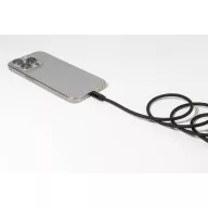  Cablu de incarcare, Everestus, 2610E17650, 60 W, 1000 mm, Aluminiu, Poliester, Negru