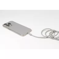   Cablu de incarcare, Everestus, 2610E17653, 60 W, 1000 mm, Aluminiu, Poliester, Argintiu