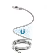  Cablu de incarcare, Everestus, 2610E17653, 60 W, 1000 mm, Aluminiu, Poliester, Argintiu