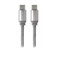   Cablu de incarcare, Everestus, 2610E17653, 60 W, 1000 mm, Aluminiu, Poliester, Argintiu