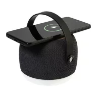   Boxa portabila wireless, Everestus, 2610E18807, 1200 mAh, 15W, Wireless, 114x91x114 mm, Poliester, Plastic, Gri Dark