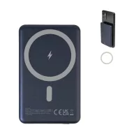   Powerbank Everestus, 2610E18010, 5000 mAh, 15 W, USB-C, 103x64x10 mm, Aluminiu, ABS, Albastru Dark