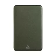   Powerbank Everestus, 2610E18011, 5000 mAh, 15 W, USB-C, 103x64x10 mm, Aluminiu, ABS, Verde Dark