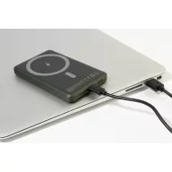   Powerbank Everestus, 2610E18011, 5000 mAh, 15 W, USB-C, 103x64x10 mm, Aluminiu, ABS, Verde Dark