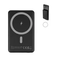   Powerbank Everestus, 2610E18009, 5000 mAh, 15 W, USB-C, 103x64x10 mm, Aluminiu, ABS, Negru