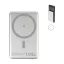 Powerbank Everestus, 2610E18012, 5000 mAh, 15 W, USB-C, 103x64x10 mm, Aluminiu, ABS, Argintiu