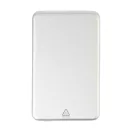 Powerbank Everestus, 2610E18012, 5000 mAh, 15 W, USB-C, 103x64x10 mm, Aluminiu, ABS, Argintiu