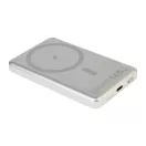 Powerbank Everestus, 2610E18012, 5000 mAh, 15 W, USB-C, 103x64x10 mm, Aluminiu, ABS, Argintiu