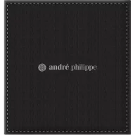   Set cadou suport carti de vizita, pix si breloc, 170×160 mm, Andre Philippe, 20FEB9610, Piele ecologica, Negru