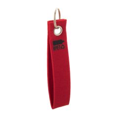 Breloc 2402E18218, Everestus, 30x140x3 mm, rPET, Metal, Rosu