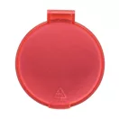 Oglinda de buzunar pentru machiaj, 2502E16035, Everestus, ⌀62 mm, Polistiren, Rosu