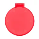 Oglinda de buzunar pentru machiaj, 2502E16035, Everestus, ⌀62 mm, Polistiren, Rosu
