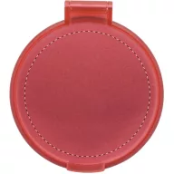   Oglinda de buzunar pentru machiaj, 2502E16035, Everestus, ⌀62 mm, Polistiren, Rosu
