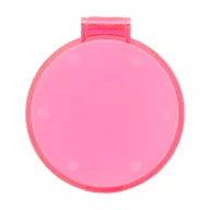   Oglinda de buzunar pentru machiaj, 2502E16034, Everestus, ⌀62 mm, Polistiren, Roz