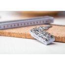 Mini folding ruler, 30×65×13 mm, Everestus, 20FEB7329, Plastic, Alb