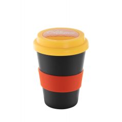   Customisable Cana termos, lid, 300 ml, ø93×130 mm, 20FEB8628, Plastic, Galben