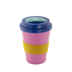   Customisable Cana termos, grip, 300 ml, ø93×130 mm, 20FEB8620, Silicon, Galben