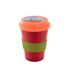   Customisable Cana termos, cup, 300 ml, ø93×130 mm, 20FEB8609, Plastic, Rosu