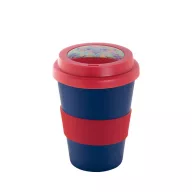   Customisable Cana termos, lid, 300 ml, ø93×130 mm, 20FEB8625, Plastic, Rosu