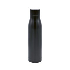   Sticla de apa 600 ml, 2407E20225, Rupt, ø7.4x27.5 cm, Otel, Negru