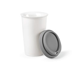   Cana de voiaj 290 ml, 2407E20501, Aodaci, ø9.2x15.3 cm, Ceramica, Gri