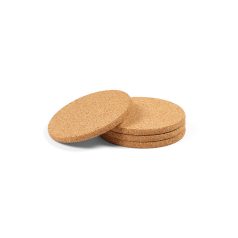   Set 4 bucati suport pahare, 2407E20502, Aodaci, ø10x0.7 cm, Pluta, Natur