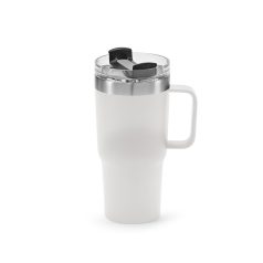   Cana de voiaj 490 ml, 2407E20652, Aodaci, ø8.5x17.3 cm, Otel, Alb