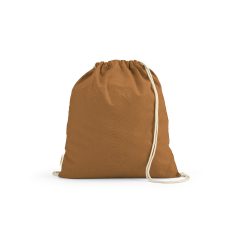Saculet cu snur 2407E20804, Aodaci, 37x41 cm, Bumbac, Maro