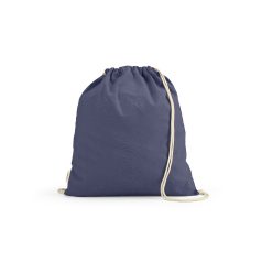   Saculet cu snur 2407E20818, Aodaci, 37x41 cm, Bumbac, Albastru navy