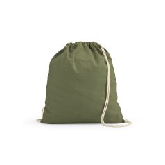   Saculet cu snur 2407E20819, Aodaci, 37x41 cm, Bumbac, Verde army