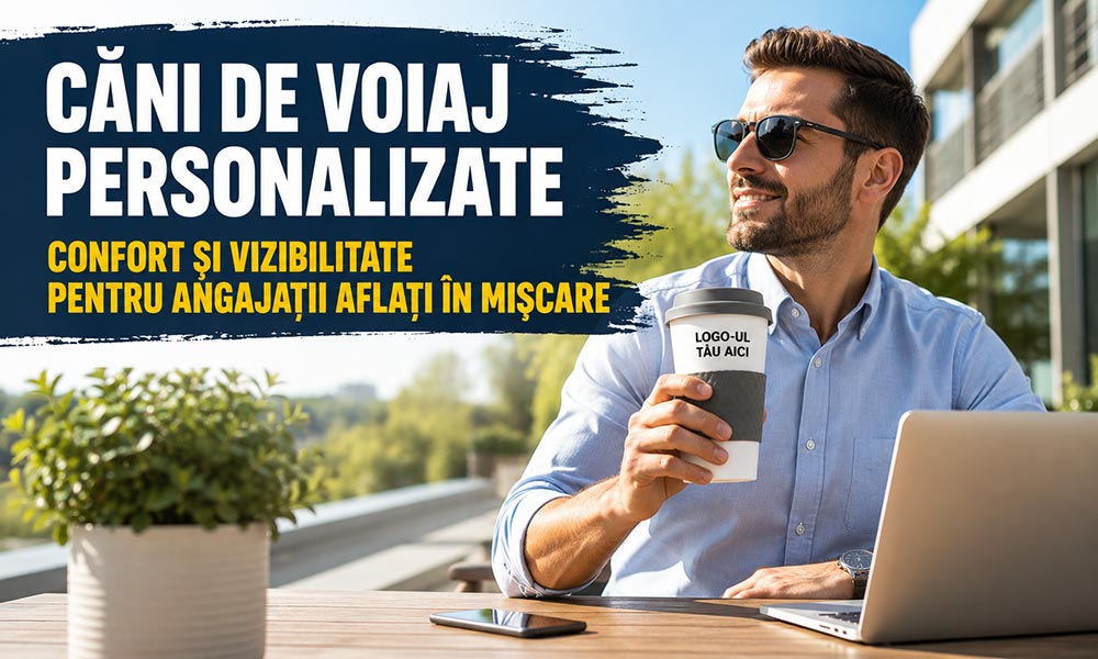 Căni de voiaj personalizate pentru angajații care sunt mereu în mișcare